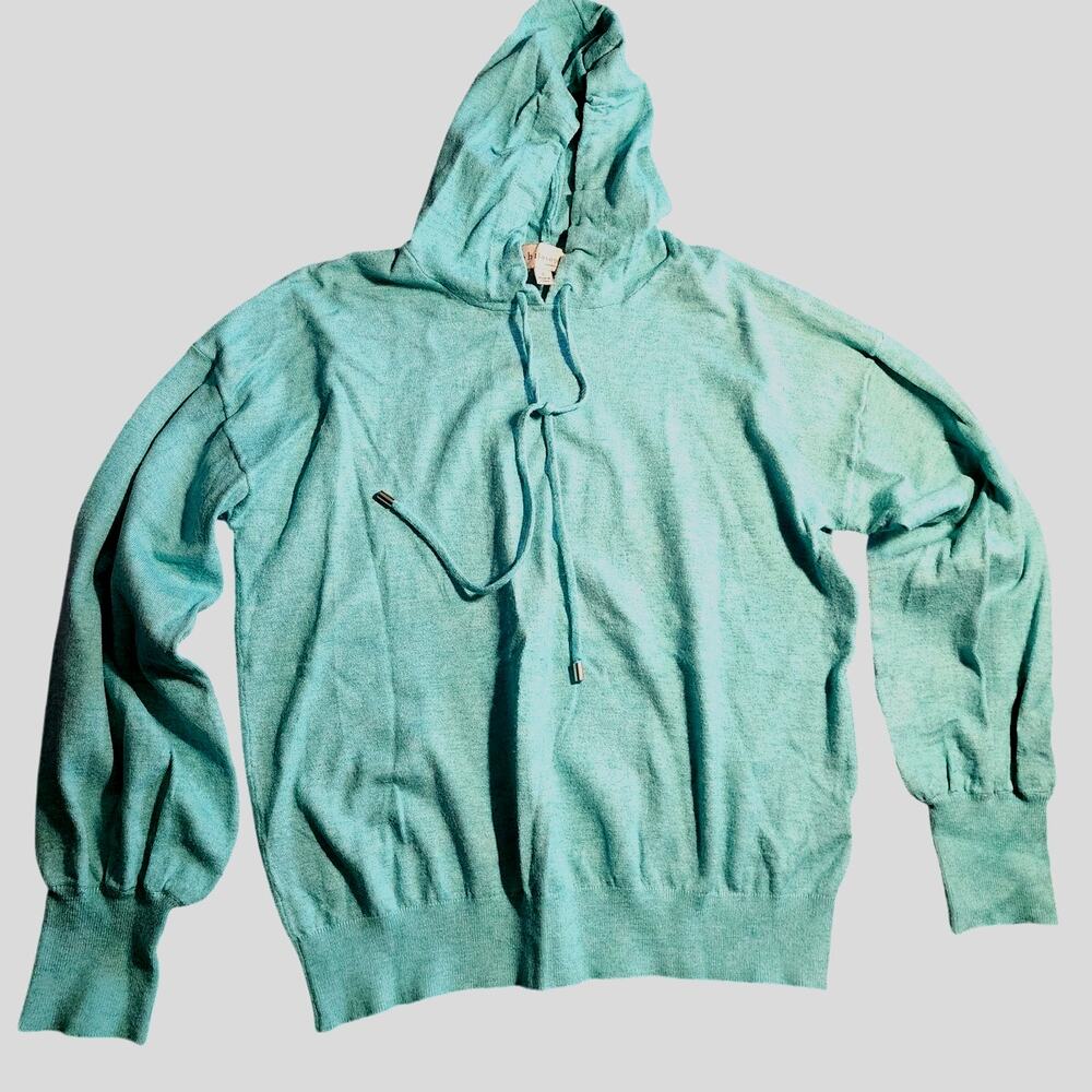 Philosophy Teal Hooded Light Weight Pullover Hooded Sweater Sweatshirt Large